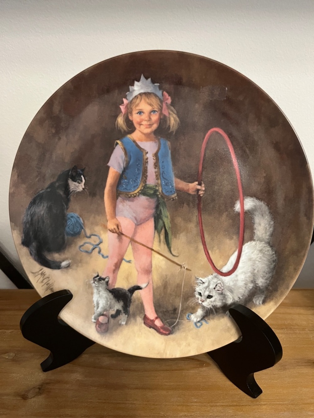 Vintage Decorative Collector Plate “Maggie the Animal Trainer” 1983